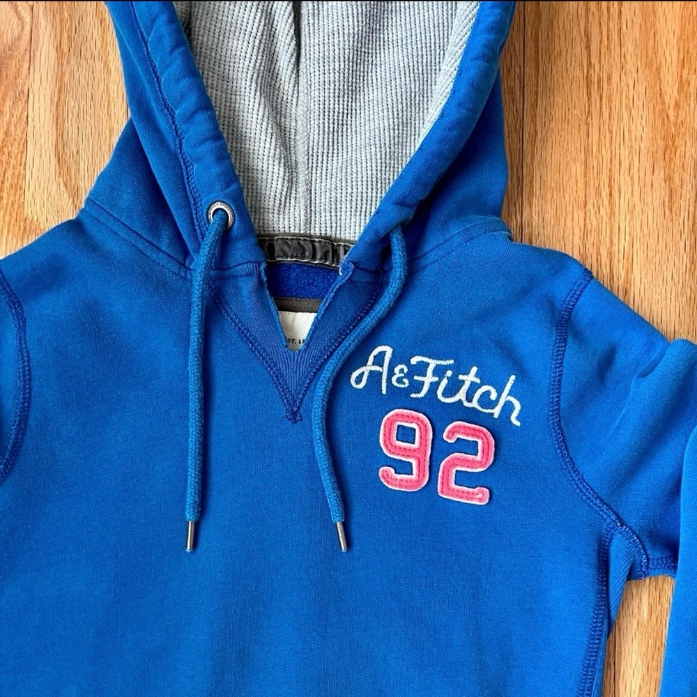 Abercrombie & fitch blue hoodie womens size Small - Picture 2 of 6